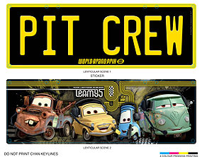 Pit Crew World Grand Prix Team Lightning McQueen Team 95.