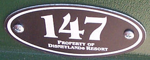 Property of Disneyland Resort (numbered) found on electric wheelchairs