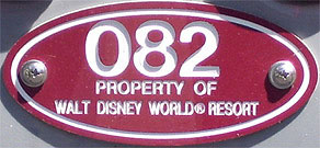 Property of Walt Disney World Resort (numbered) found on electric wheelchairs