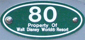 Property of Walt Disney World Resort (numbered) found on electric wheelchairs