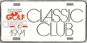 Walt Disney World Oldsmobile Golf Classic 1991 Classic Club