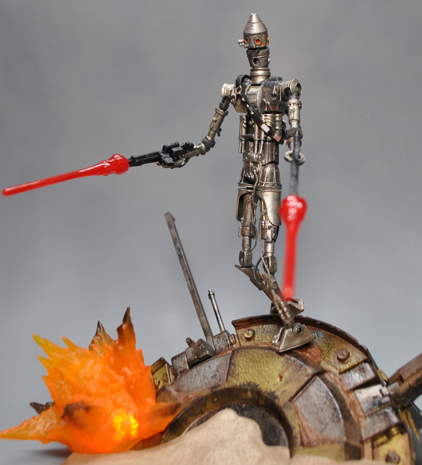 Custom Ig 88 Black Series Assassin Droid With Ord Mantell Base