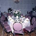 table decorated for shower