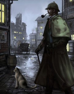 Holmes and a cat