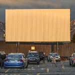 drive-in movie screen