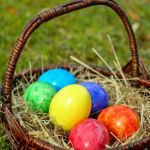 eggs in Easter basket