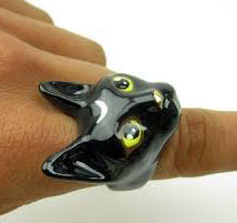 black cat ring