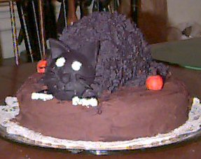 cat shaped cake