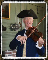 colonial man with violin