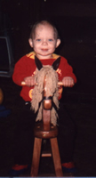 Josh on a rocking horse