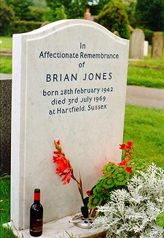 Brian Jones's grave