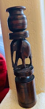 African Elephant Candleholder