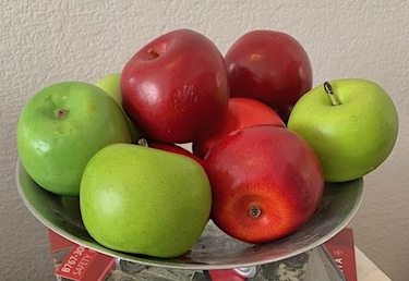 Faux Apples Red and Green