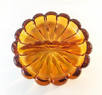 Heavy Cigar Honey Amber Ashtray