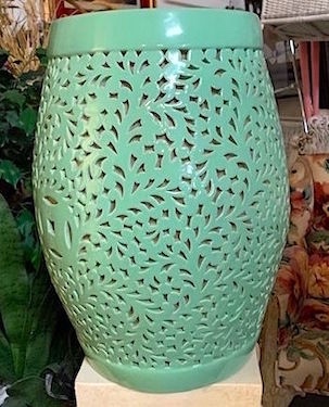 Asian Mint Porcelain Garden Stool