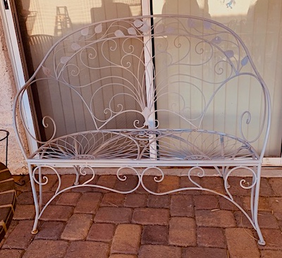 Distressed Rustic Bench