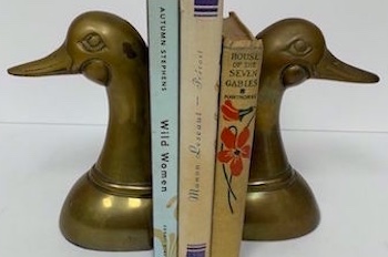 Brass Mallards Bookends