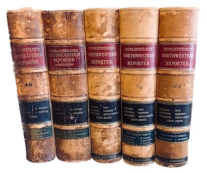 Antique Leather US Law Books