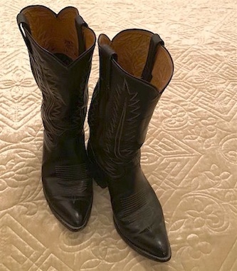 Vintage Men's Cowboy Black Boots