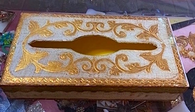 Vintage Florentine Tissue Box