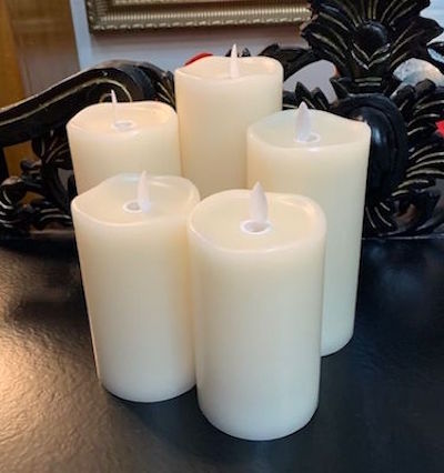 Candle Faux Pillar Battery Operated