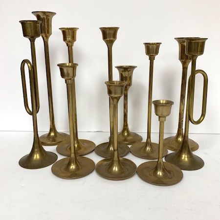 Brass assorted table Candlesticks