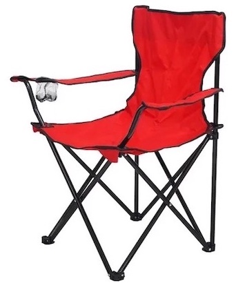 Red Camping Outdoor Folding Chair