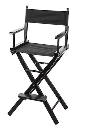 Black on Black Tall directors Chair