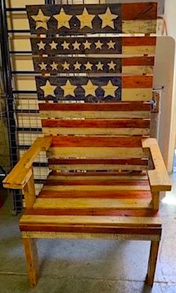 Big Tall USA Flag Chair