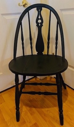 Antique Splat Tapered Back Windsor Rustic Chair