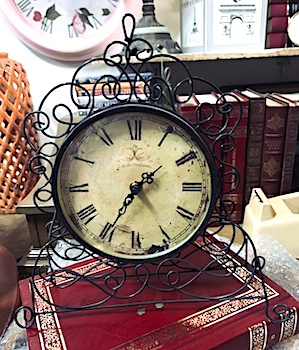 Paris Table Decor Clock 