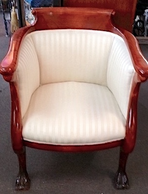 1920s Club Chair with or without ottoman