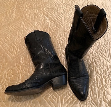 Vintage Men's Cowboy Black Boots