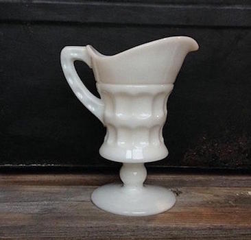 Heirloom Milk Glass Creamer by Cambridge