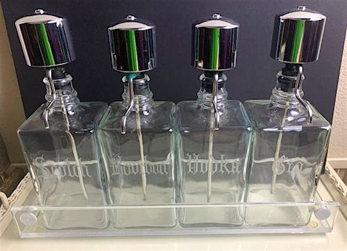 Liquor Decanter Set with Acrylic Caddy