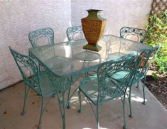 Mid Century Russell Woodward Patio Dining Set