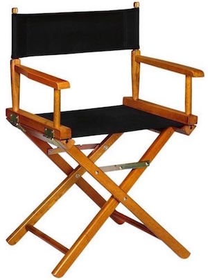 black on natural SHORT directors Chair