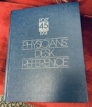 Vintage 1991 Physicians Desk Reference Book
