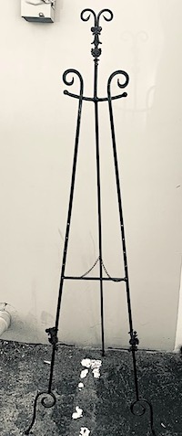 Black Metal Floor Easel