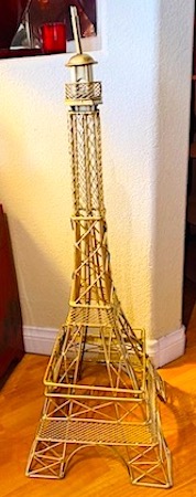 Iron Eiffel Tower Sculpture 3ft Tall