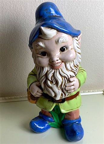 Vintage 1970s Ceramic Garden Gnome