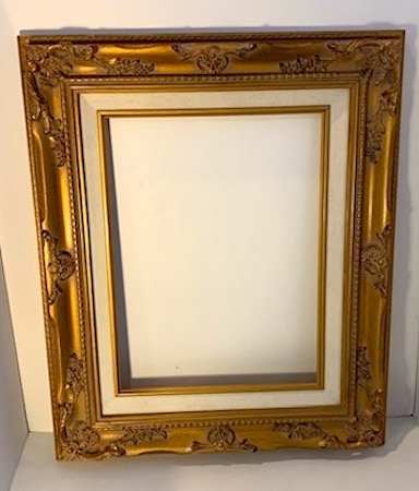 Matte Gold Ornate Mex Picture Frame