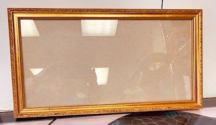  Ornate Gold Picture Frame w Glass