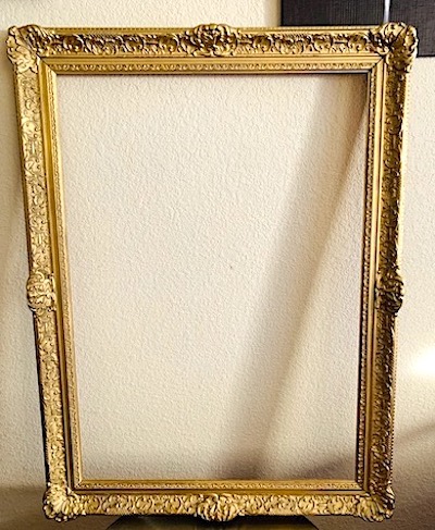  Large Ornate Light Gold Picture Frame