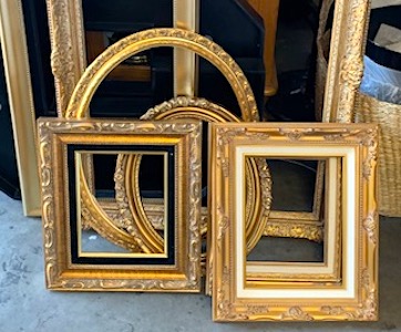 Assorted Gold Ornate Open Frames