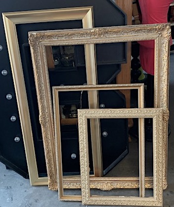 Assorted Gold Ornate Open Frames