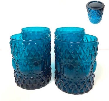 Teal Blue Rock Glasses