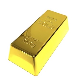 Fake Acrylic Gold Bar