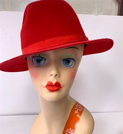 Vintage LL Beam Red Fedora