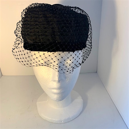 Vintage 60s Mourning Hat